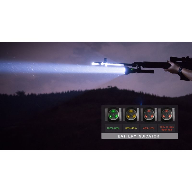 TrustFire T70-Kit XHP35 HI 1000 Meter 2300 Lättern High Power Wiederaufladbare LED-Taschenlampe