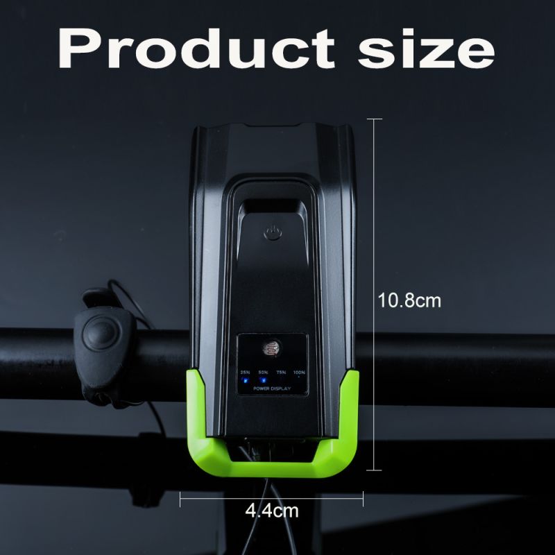 Fahrradlichter 2x T6 2400 Lumen USB wiederaufladbare Fahrradlichtfront