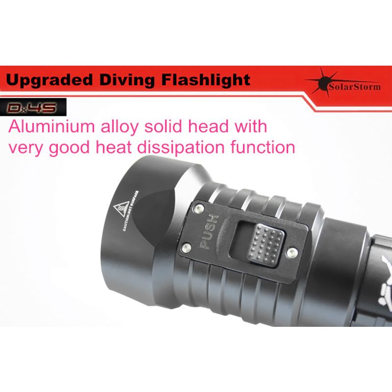 Solarstorm DX4s 4XU2 3200-LUMEN LED Tauchlampe