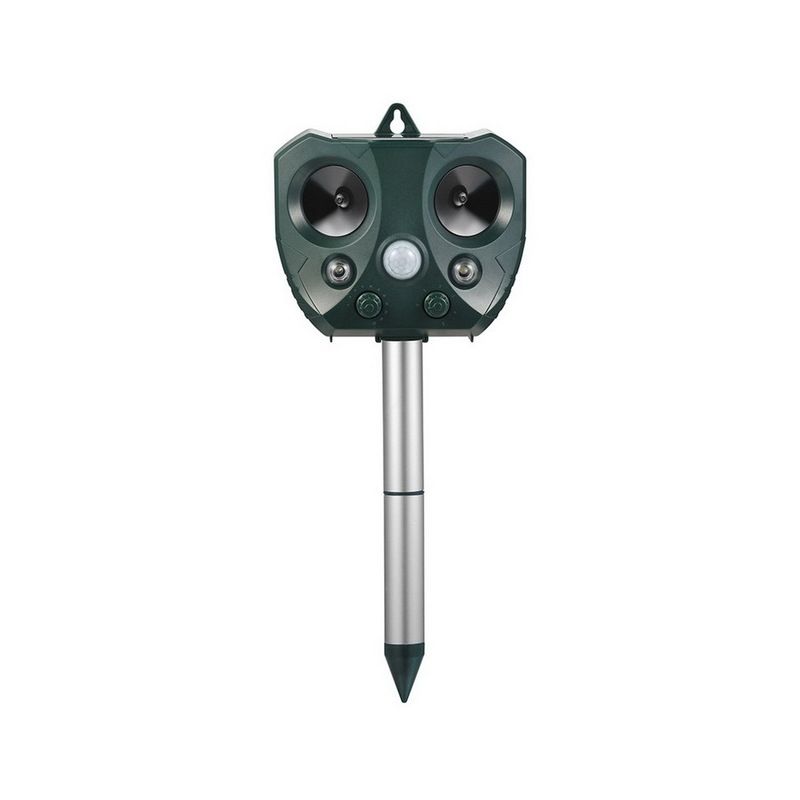 Tier Repeller Ultraschall Solar Power Vogel Hund Katze Stinktier Wild Waschbärabweisend