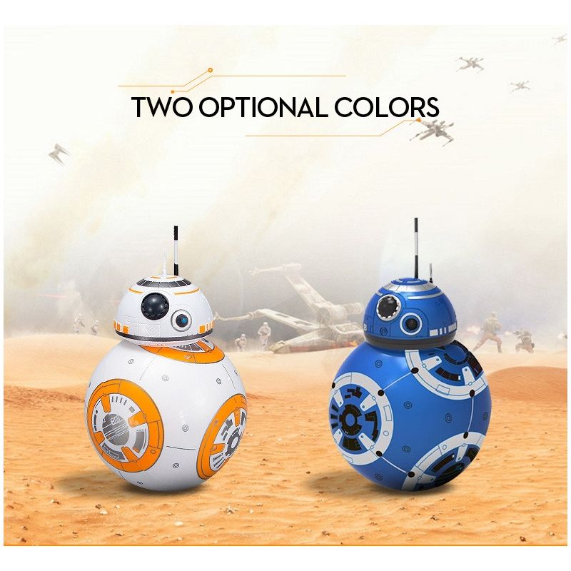 Upgrade 20.5cm Fernbedienung Roboter BB-8 Kugel RC Intelligent Roboter 2.4g BB8 mit Sound Action Abbildung BB-8 Geschenkspielzeug für Kinder