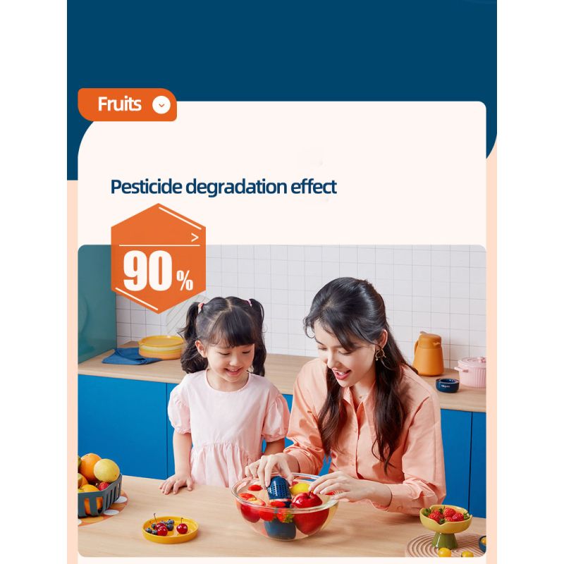 Donlim Desinfektionsmittel Gemüse Spülmaschine Waschkapseln Gemüsewaschmaschinen Ozonisator Obstreiniger Lebensmitteldesinfektion Reiniger