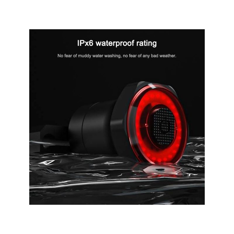 MEROCA MX2 Smart Sensor Bremsrücklicht Mountainbike Licht USB-Aufladung Rennrad Nachtfahrlicht Rücklicht