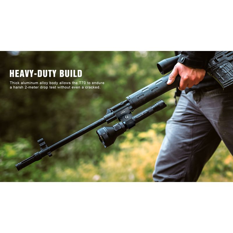 TrustFire T70-Kit XHP35 HI 1000 Meter 2300 Lättern High Power Wiederaufladbare LED-Taschenlampe