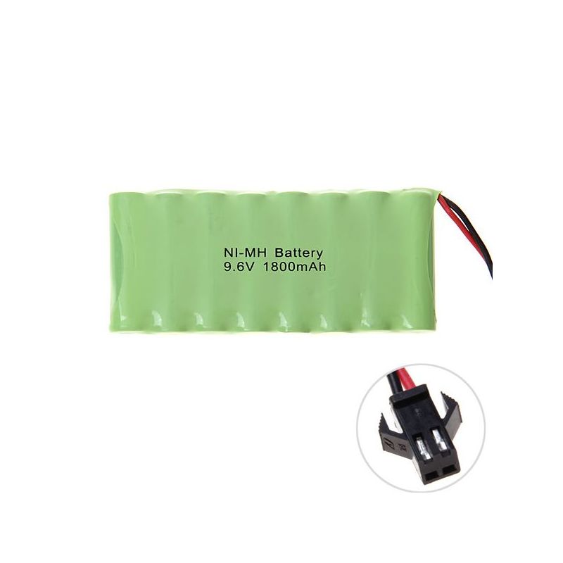 9,6 V AA 1800 mAh Ni-MH-Akku mit SM-Stecker