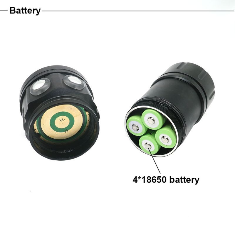 UV 395-400NM Tauchen Taschenlampe 15x2 Weißes Licht / 4x rotes Licht / 4x UV-Licht LED-Tauchfackel-Taschenlampe