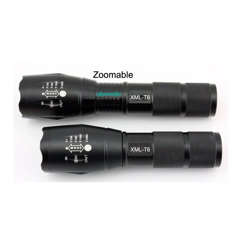Ultrafire A100 Zoomable T6 5 Modelle 1800-Lumen LED-Taschenlampe