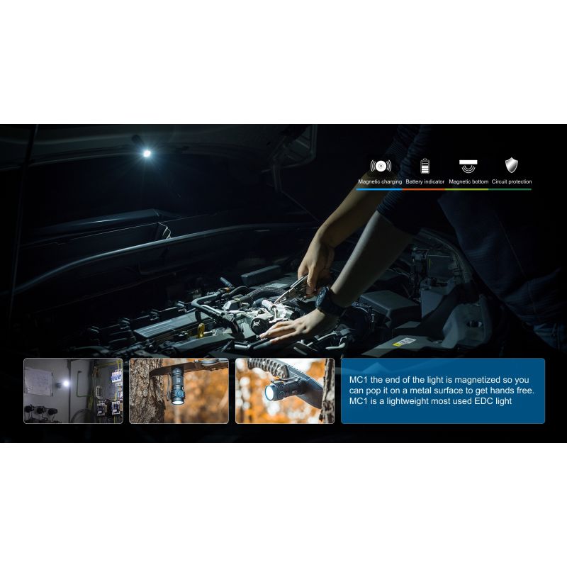 TrustFire MC1 Baton XP-L Hallo 1000 Lumen Led Compact Mini EDC Taschenlampe Keychain Fackel