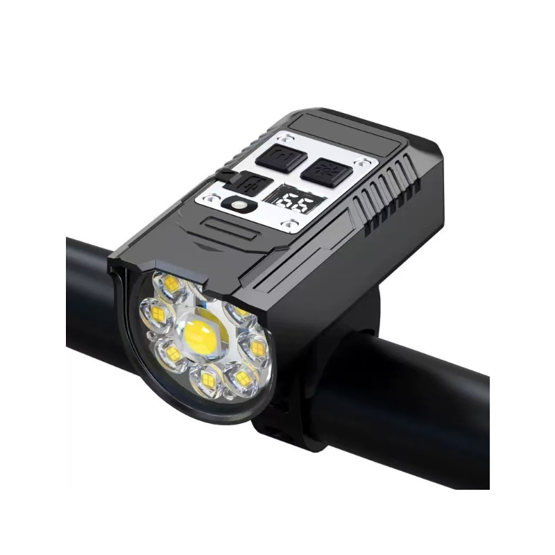 Bicycle Headlight 9 LED Bike Front Light Type-C Rechargeable Bike Lamp Waterproof Cycling light