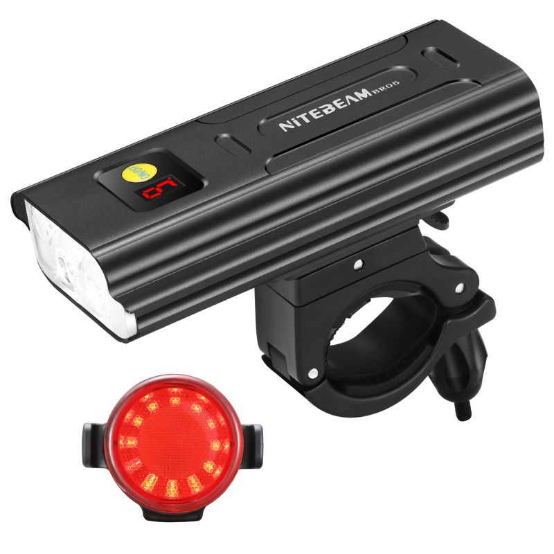 NiteBeam BR05 Fahrradlichter 5x T6 5000 Lumen USB Wiederaufladbare Fahrradlicht Front und Fahrrad Rücklicht