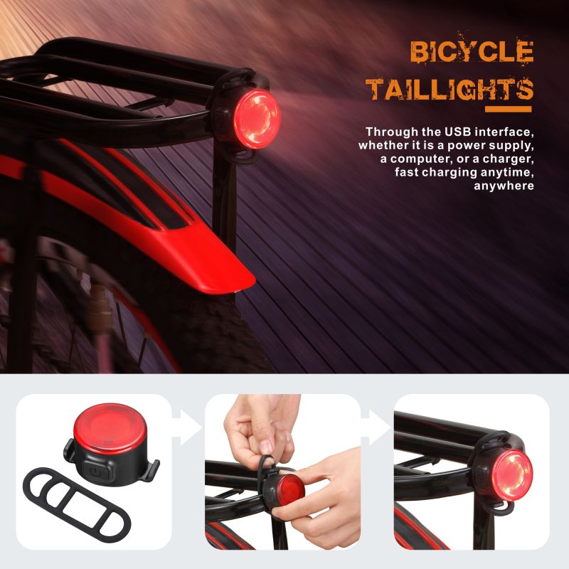 NiteBeam BR05 Fahrradlichter 5x T6 5000 Lumen USB Wiederaufladbare Fahrradlicht Front und Fahrrad Rücklicht