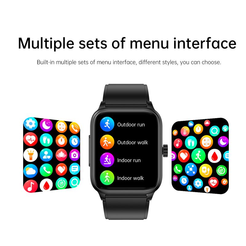 ET540 Blutzucker EKG Körpertemperatur Blutdruck Blutsauerstoff Herzfrequenz Bluetooth-Anruf Smartwatch Fitness Tracker