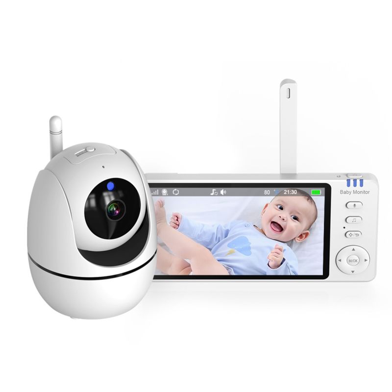 ABM501 Video Baby Monitor 2,4G Wireless mit 5,0 Zoll LCD 2 Weg Audio Sprechen Nachtsicht Überwachung Sicherheit Kamera babysitter