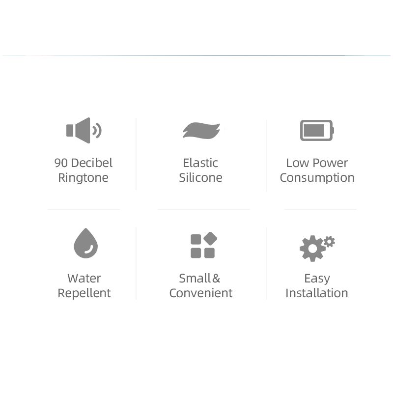 ROCKBROS Elektrische Fahrradklingel 90 dB Horn Regenfest MTB Fahrradlenker Silikagel Shell Ring Fahrradklingel Fahrradzubehör