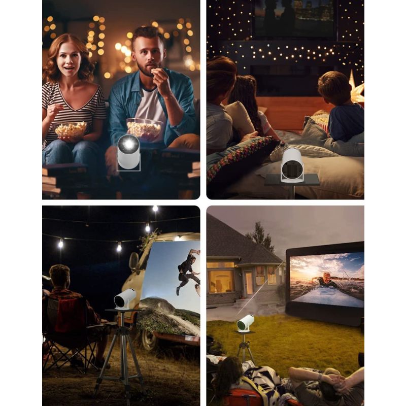 HY300 Projektor Android Wifi Smart Tragbare Projektor 1280 720P Full HD Büro Heimkino Video Mini Projektor