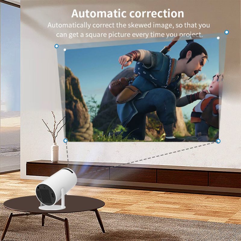 HY300 Projektor Android Wifi Smart Tragbare Projektor 1280 720P Full HD Büro Heimkino Video Mini Projektor