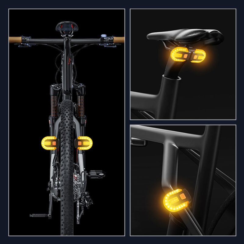Fahrrad Blinker Rücklicht LED Fahrrad Lampe USB Aufladbare Fahrrad Drahtlose Lichter Zurück MTB Rücklicht Fahrrad Zubehör