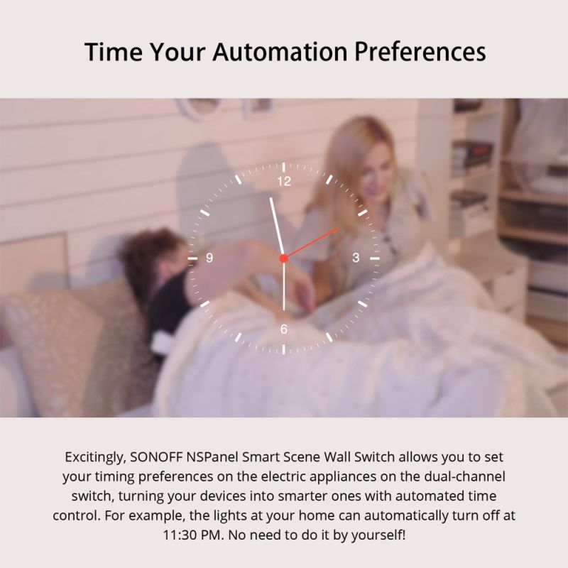 SONOFF NSPanel WiFi Scene Smart Switch EU/US Smart Home All-in-One-Steuerung Touchscreen über Ewelink über Alexa Google Home Alice