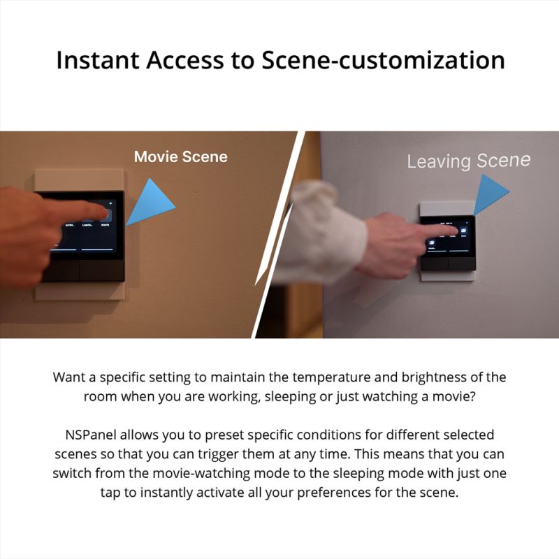SONOFF NSPanel WiFi Scene Smart Switch EU/US Smart Home All-in-One-Steuerung Touchscreen über Ewelink über Alexa Google Home Alice
