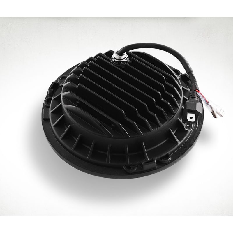 1 Paar CO LIGHT 7-Zoll-LED-Scheinwerfer H4 DRL Runde 7-Zoll-Scheinwerfer mit gelbem und weißem Angel Eye für Jeep Wrangler Lada Niva 4x4 60W