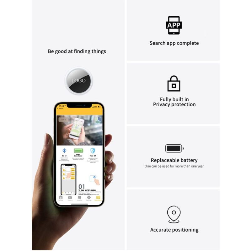 Mini GPS Tracker Bluetooth 4,0 Smart Locator Für AirTag Smart Anti Verloren Gerät GPS Locator Mobile Schlüssel Pet Kinder Finder