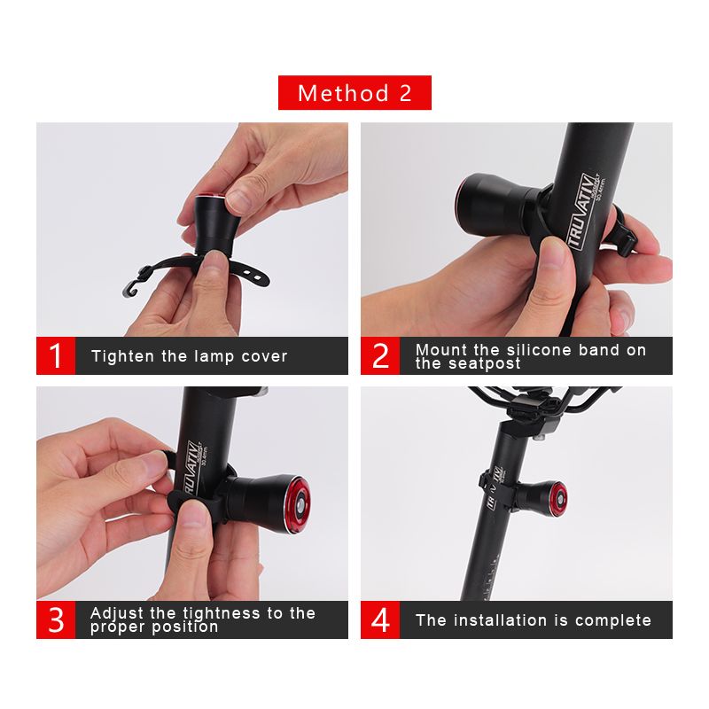 ANTUSI Q5 Smart Fahrrad-Rücklicht, Fahrrad-Rücklicht, automatische Start/Stopp-Bremserkennung, IPx6 wasserdichtes LED-Fahrrad-Rücklicht