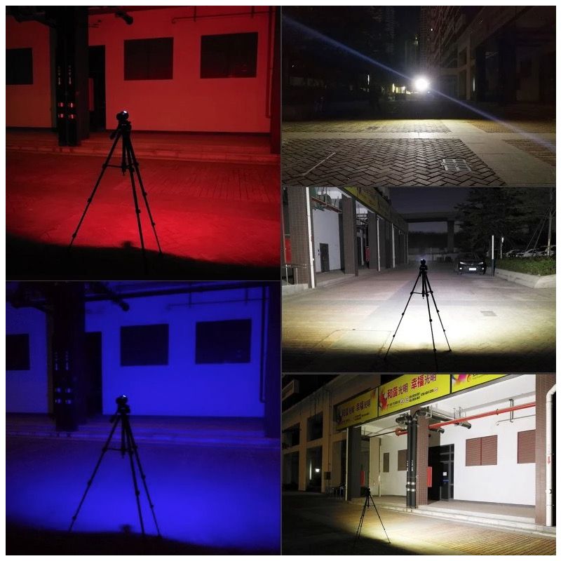 B11 Rot/Blau/Weiß LED Tauchen Taschenlampe 80M Underwanter Licht Fotografie Tauch Laterne