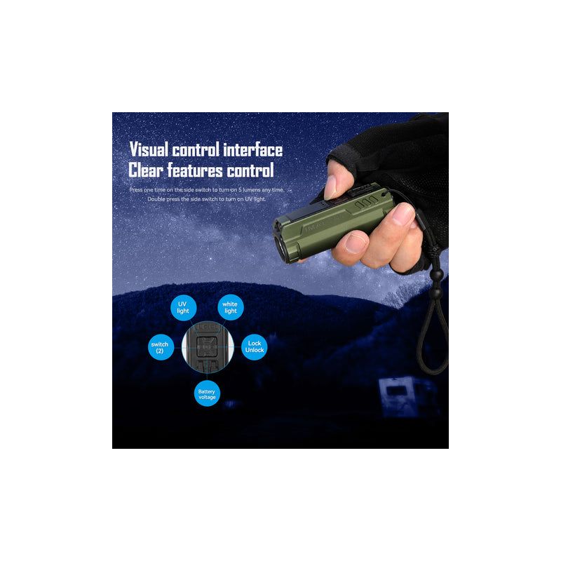 IMALENT BL50 3600 Lumen LED Typ-C wiederaufladbare EDC-Taschenlampe