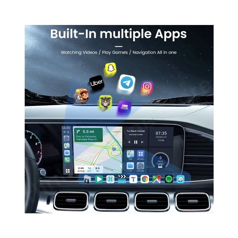 CarlinKit Smart TV Box CarPlay Ai Box Android 13 Verkabelt zu Wireless CarPlay Android Auto Für Autos YouTube Netflix