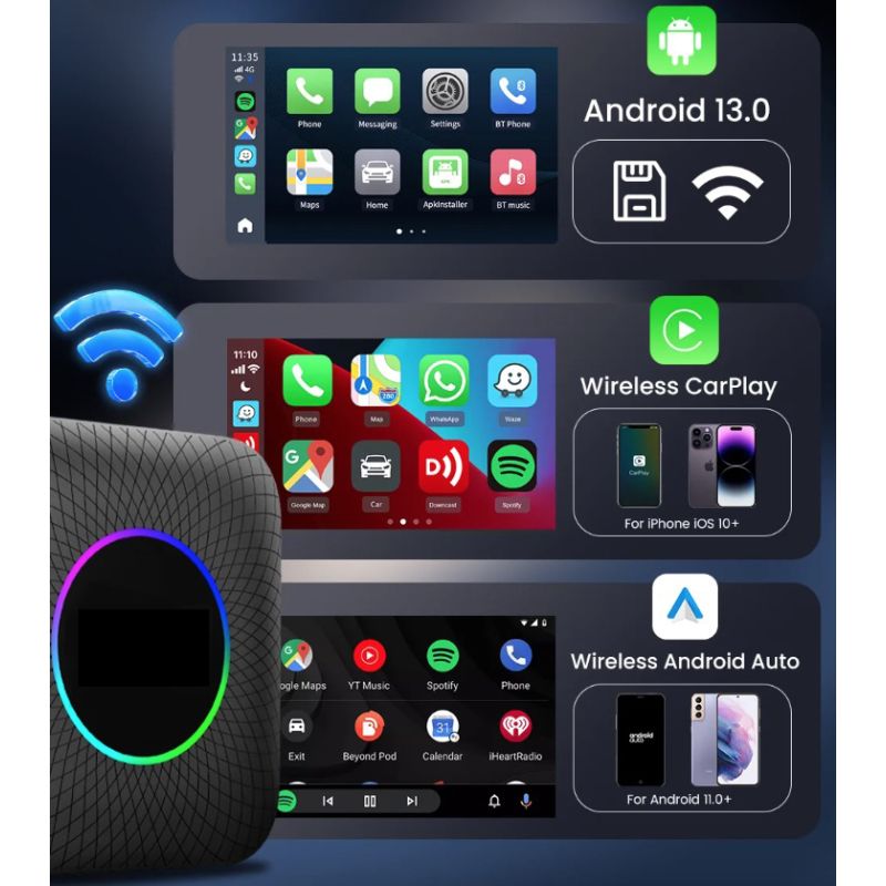 CarlinKit Smart TV Box CarPlay Ai Box Android 13 Verkabelt zu Wireless CarPlay Android Auto Für Autos YouTube Netflix
