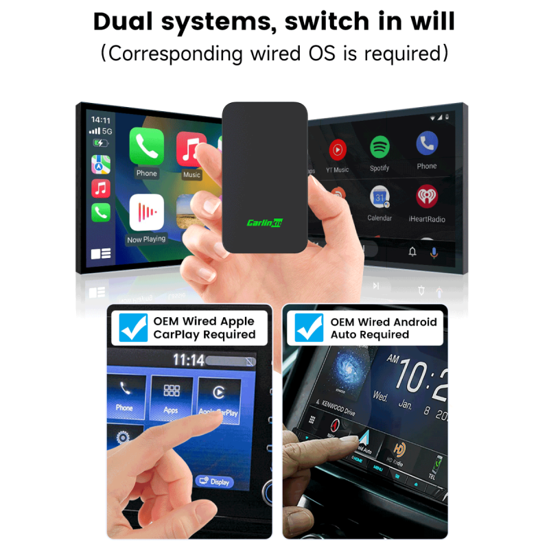 CarlinKit 2air 5.0 CarPlay Wireless Android Auto Wireless Adapter Smart Car Ai Box