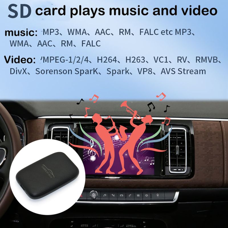 Carplay Box Wireless Android Auto Adapter für Netflix YouTube Universal Multimedia Video Box Bluetooth Auto Zubehör