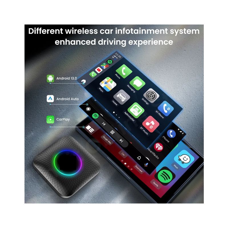 CarlinKit Smart TV Box CarPlay Ai Box Android 13 Verkabelt zu Wireless CarPlay Android Auto Für Autos YouTube Netflix