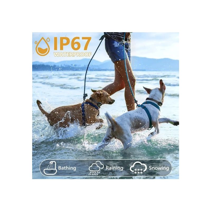 Intelligentes automatisches Anti-Bell-Hundehalsband, wiederaufladbarer Rindenstopper, Hund hört auf zu bellen