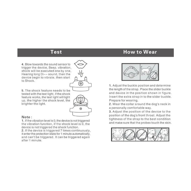 Intelligentes automatisches Anti-Bell-Hundehalsband, wiederaufladbarer Rindenstopper, Hund hört auf zu bellen