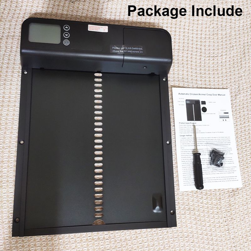 Timer Automatischer Hühnerstall-Türmotor Intelligente Hühnerstalltür Wasserdichte Haustiere Käfige Tür Outdoor Farm Zubehör
