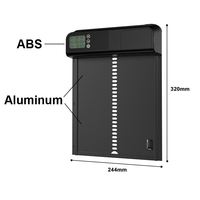 Timer Automatischer Hühnerstall-Türmotor Intelligente Hühnerstalltür Wasserdichte Haustiere Käfige Tür Outdoor Farm Zubehör