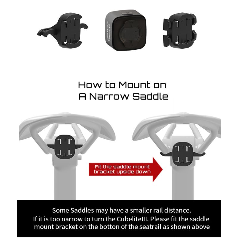 Enfitnix Cubelite III Smart Rücklicht Fahrradbremswarnlicht Ultrahelles Rücklicht USB-Lade-LED-Nachtwarnlicht