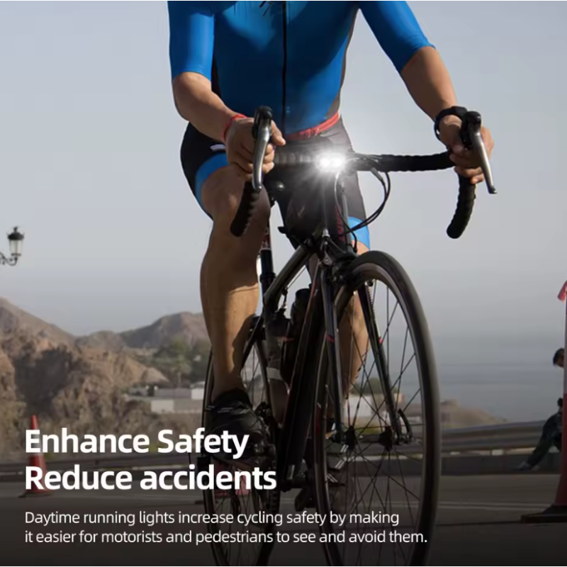 CYCLAMI CY200 Fahrrad-Rücklicht mit intelligenter Bremserkennung, Fahrradrücklicht, LED-Fahrradscheinwerfer, Frontlicht, Fahrradzubehör