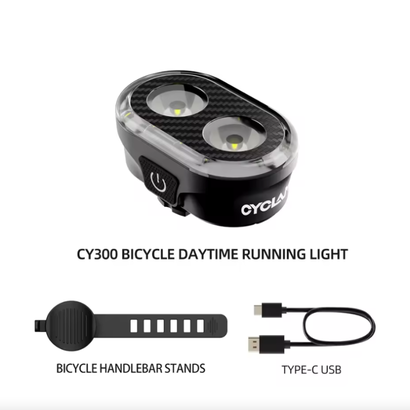 CYCLAMI CY200 Fahrrad-Rücklicht mit intelligenter Bremserkennung, Fahrradrücklicht, LED-Fahrradscheinwerfer, Frontlicht, Fahrradzubehör