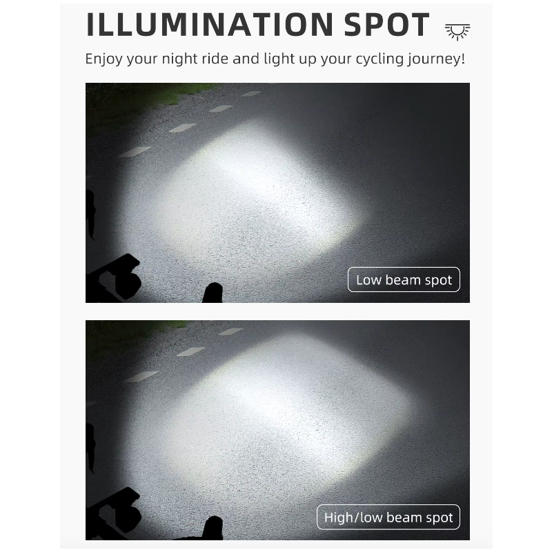 Hängen Cut-off Kabel Bike Front Lichter 1600LM Fahrrad Drahtlose Intelligente Fernbedienung Scheinwerfer Hohe