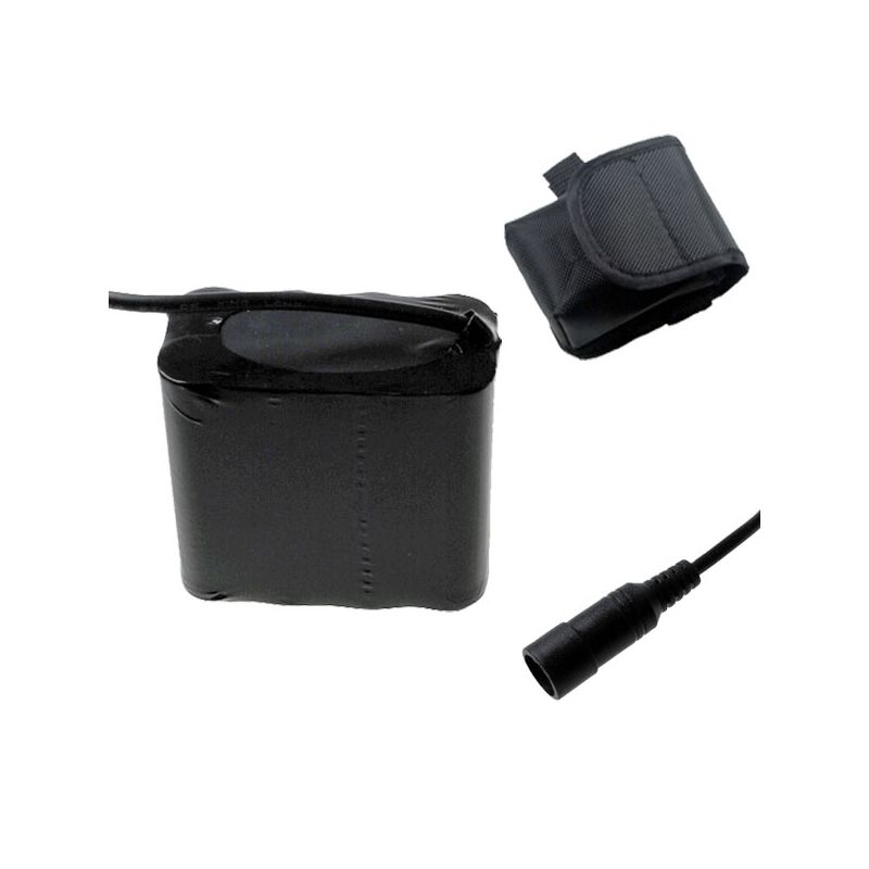 5521 DC-Schnittstelle 8,4V 8x18650 17600mAh Fahrradlichtbatterie für LED-Fahrradscheinwerfer