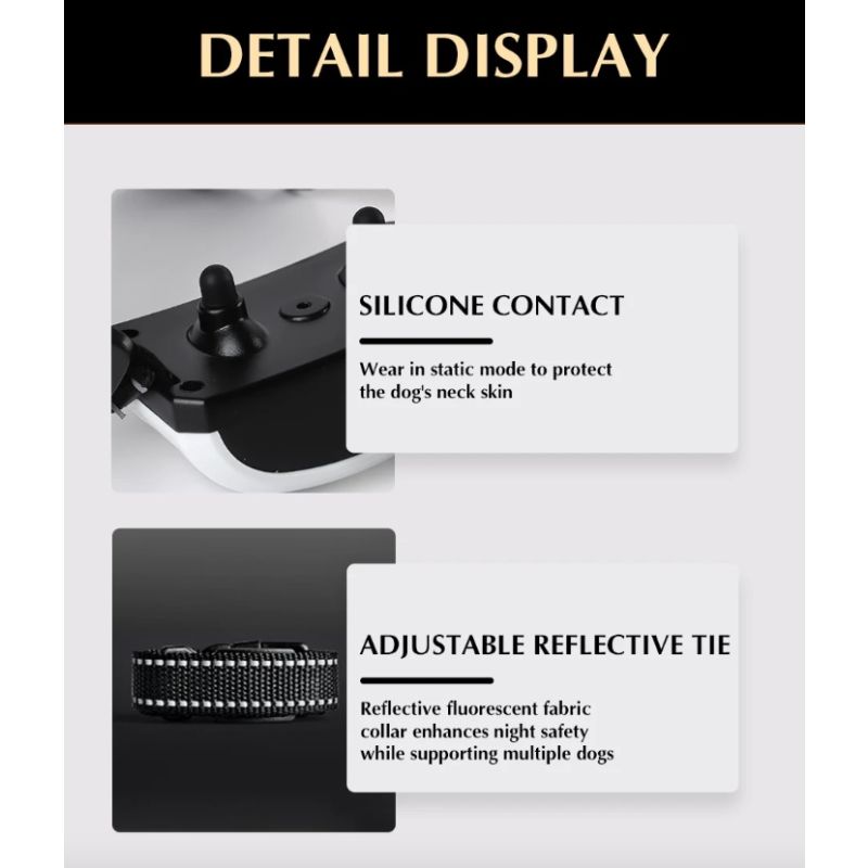 Drahtloses elektronisches Hundezaunsystem und ferngesteuertes Trainingshalsband, Piepton, Stoßvibration und Eindämmung von Haustieren für Welpen aller Größen