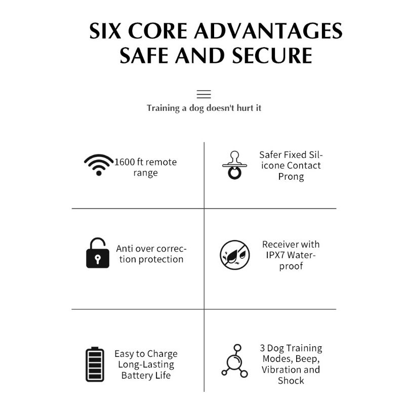 Drahtloses elektronisches Hundezaunsystem und ferngesteuertes Trainingshalsband, Piepton, Stoßvibration und Eindämmung von Haustieren für Welpen aller Größen