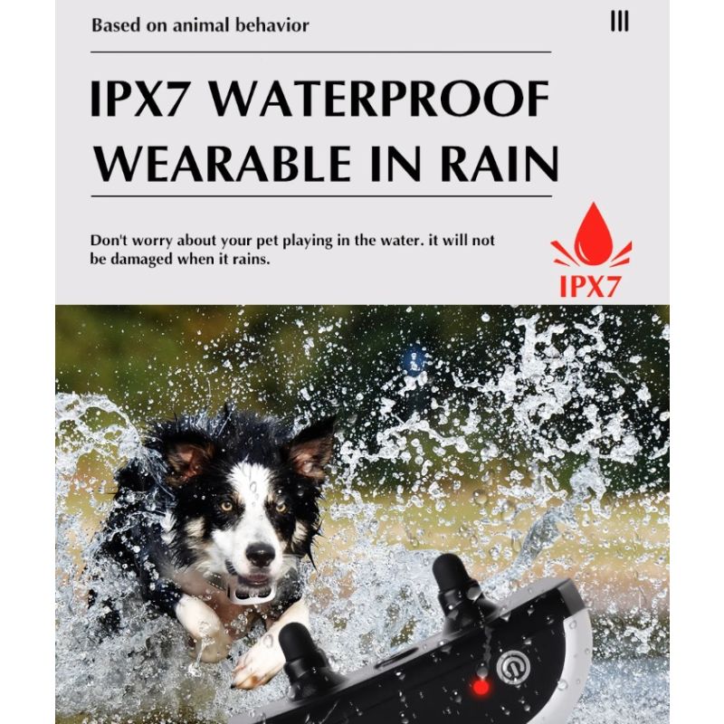 Drahtloses elektronisches Hundezaunsystem und ferngesteuertes Trainingshalsband, Piepton, Stoßvibration und Eindämmung von Haustieren für Welpen aller Größen