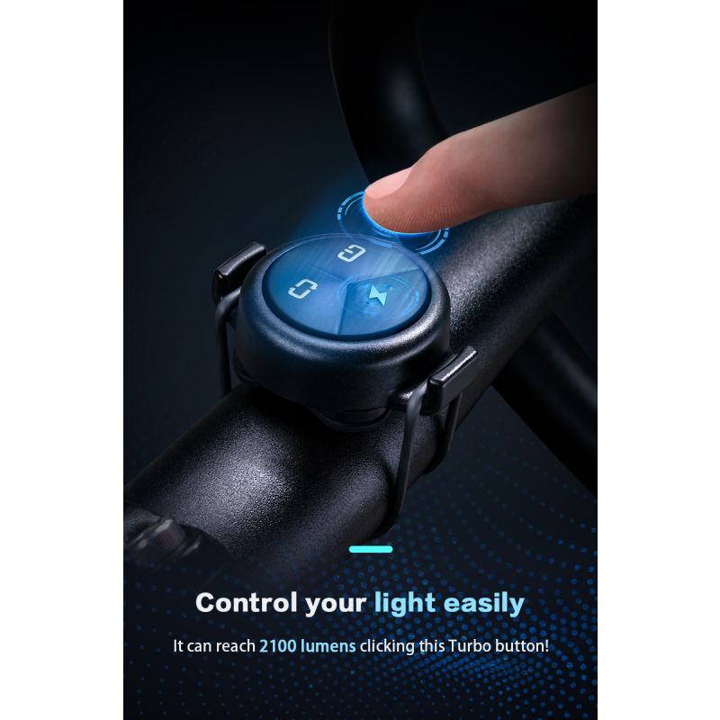 TOWILD DLite 1800 USB wiederaufladbare Fahrradlicht-Frontlampe LED 21700 5000 mAh Fahrradlicht Wasserdichter Fahrradscheinwerfer