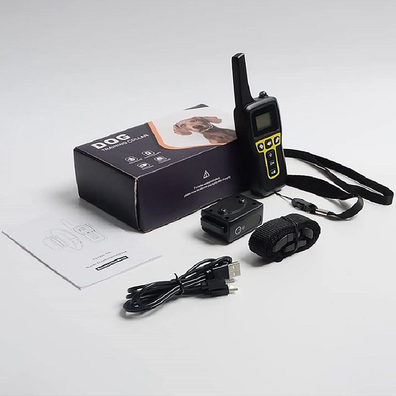 1000m Elektrische Hund Ausbildung Kragen Fernbedienung Ausbildung Kragen Für Haustier Wiederaufladbare Hund Antibell Stoppen Schock Kragen