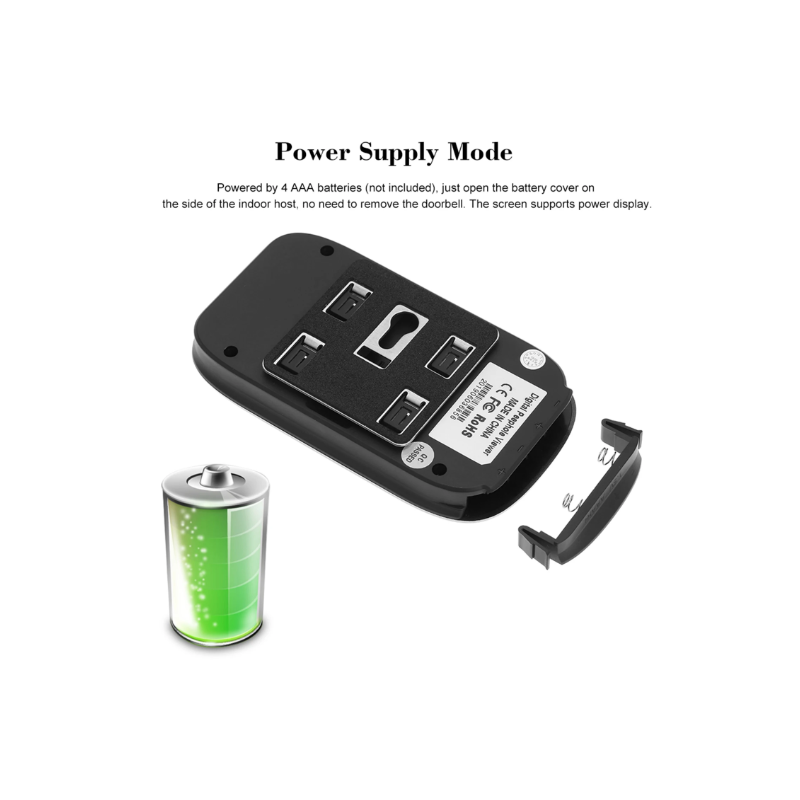 Digitaler Türspion, Türspionkamera, Türklingel, 2,8-Zoll-Nachtsicht-Fotoshooting, digitale Türüberwachung für die Sicherheit zu Hause