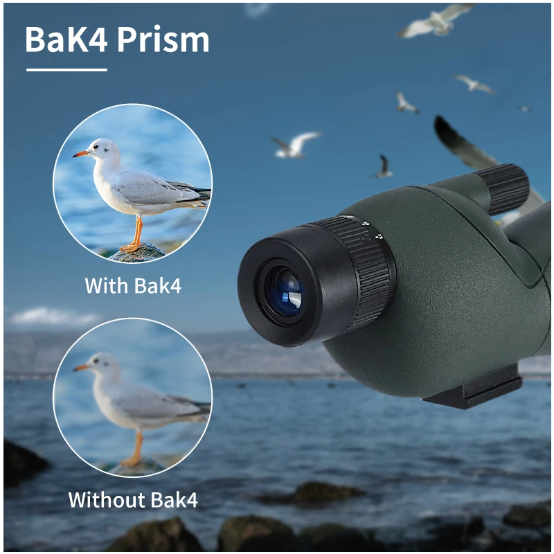 25-75x60 Zoom Spektiv ED Objektiv Leistungsstarke Monokulare Bak4 Prism Teleskop Für Outdoor Camping Vogelbeobachtung
