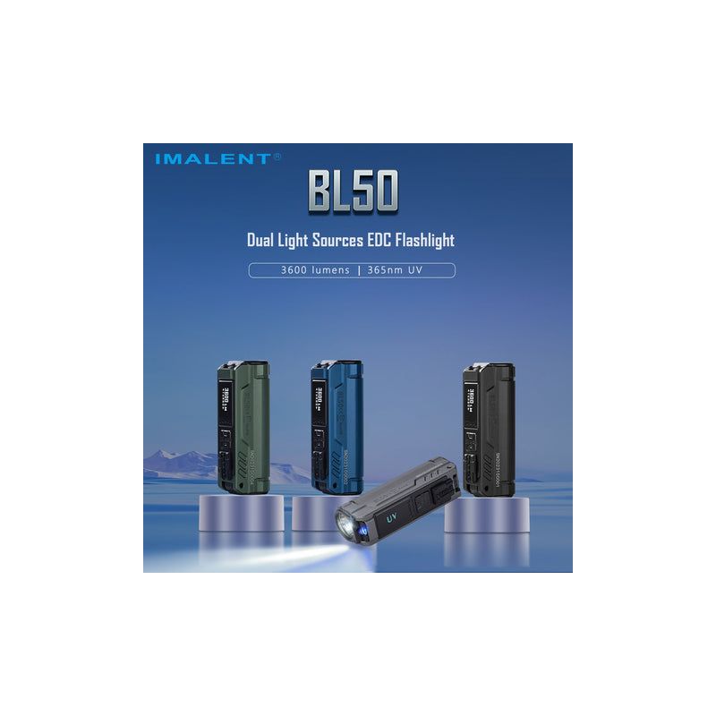IMALENT BL50 3600 Lumen LED Typ-C wiederaufladbare EDC-Taschenlampe